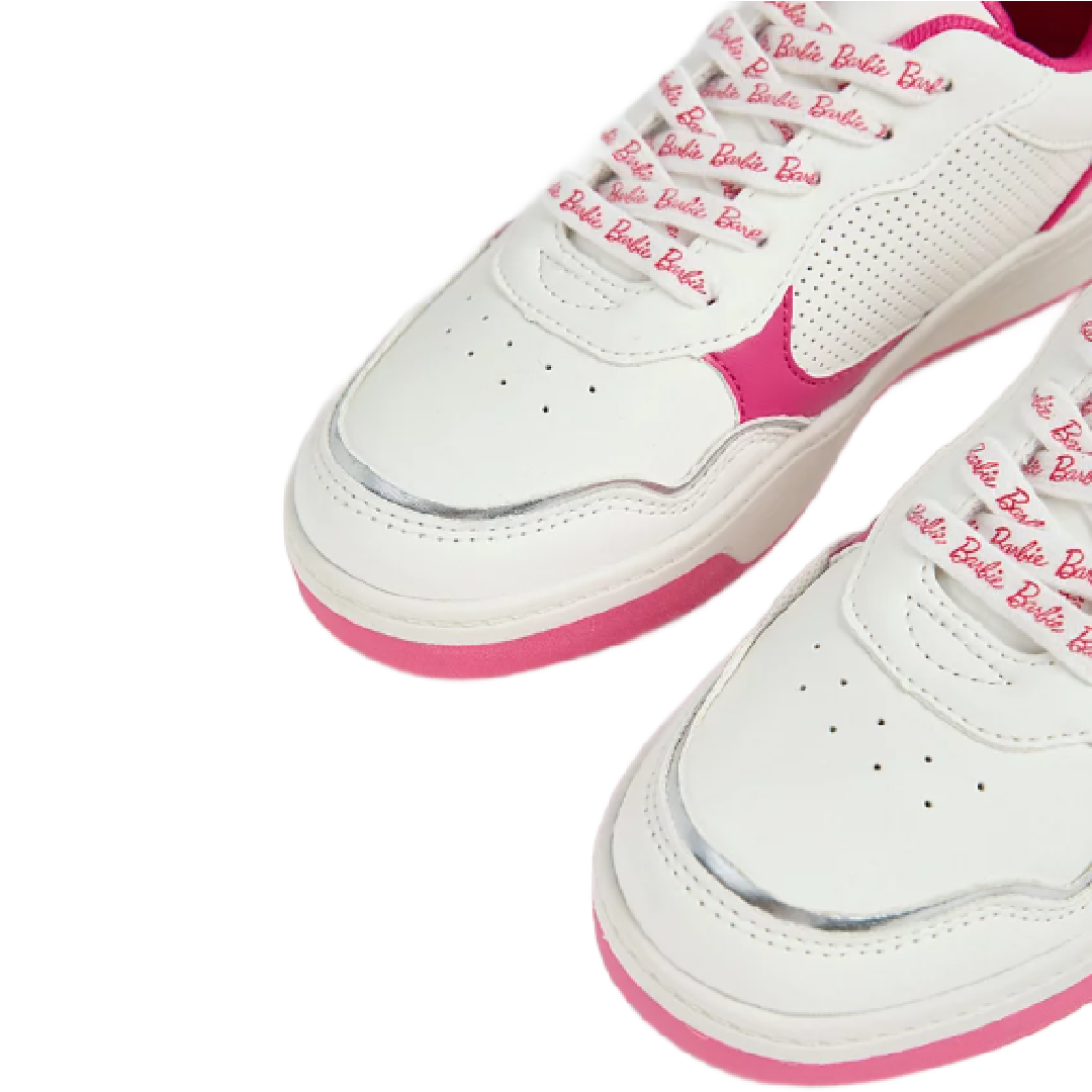 Barbie | White Skater Trainers | Little Gecko