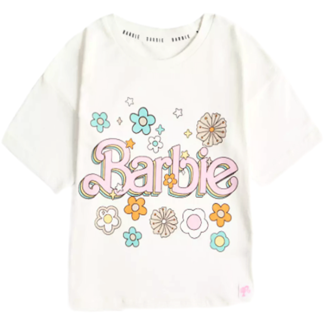 BARBIE Floral Short Sleeve T-Shirt*