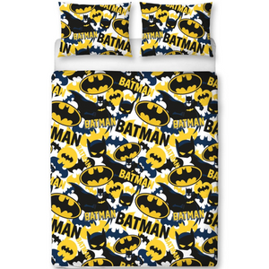 Batman | Camo Double/Queen Bed Quilt Cover Set | Little Gecko