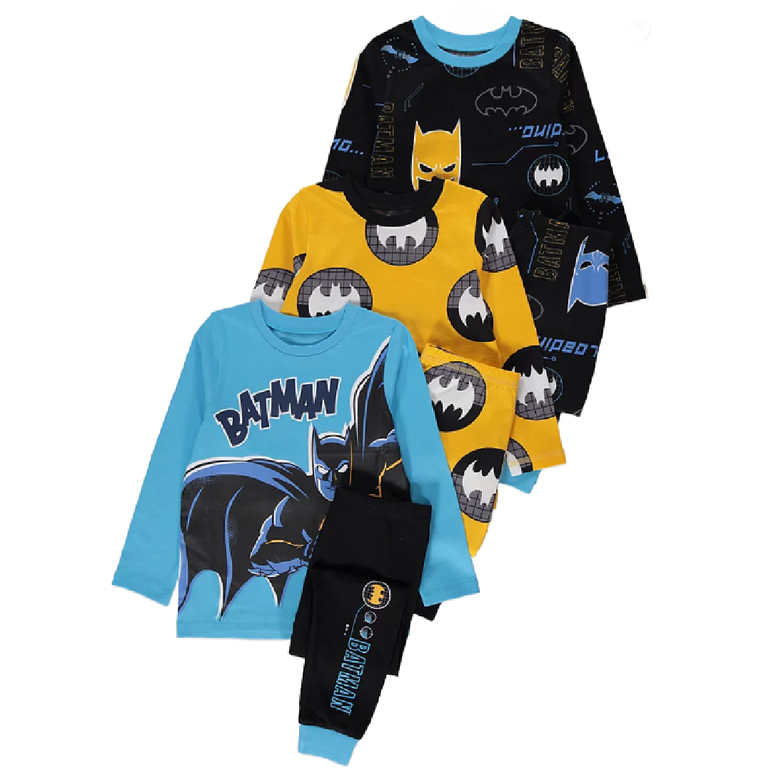 Batman | 3pk Pyjamas | Little Gecko