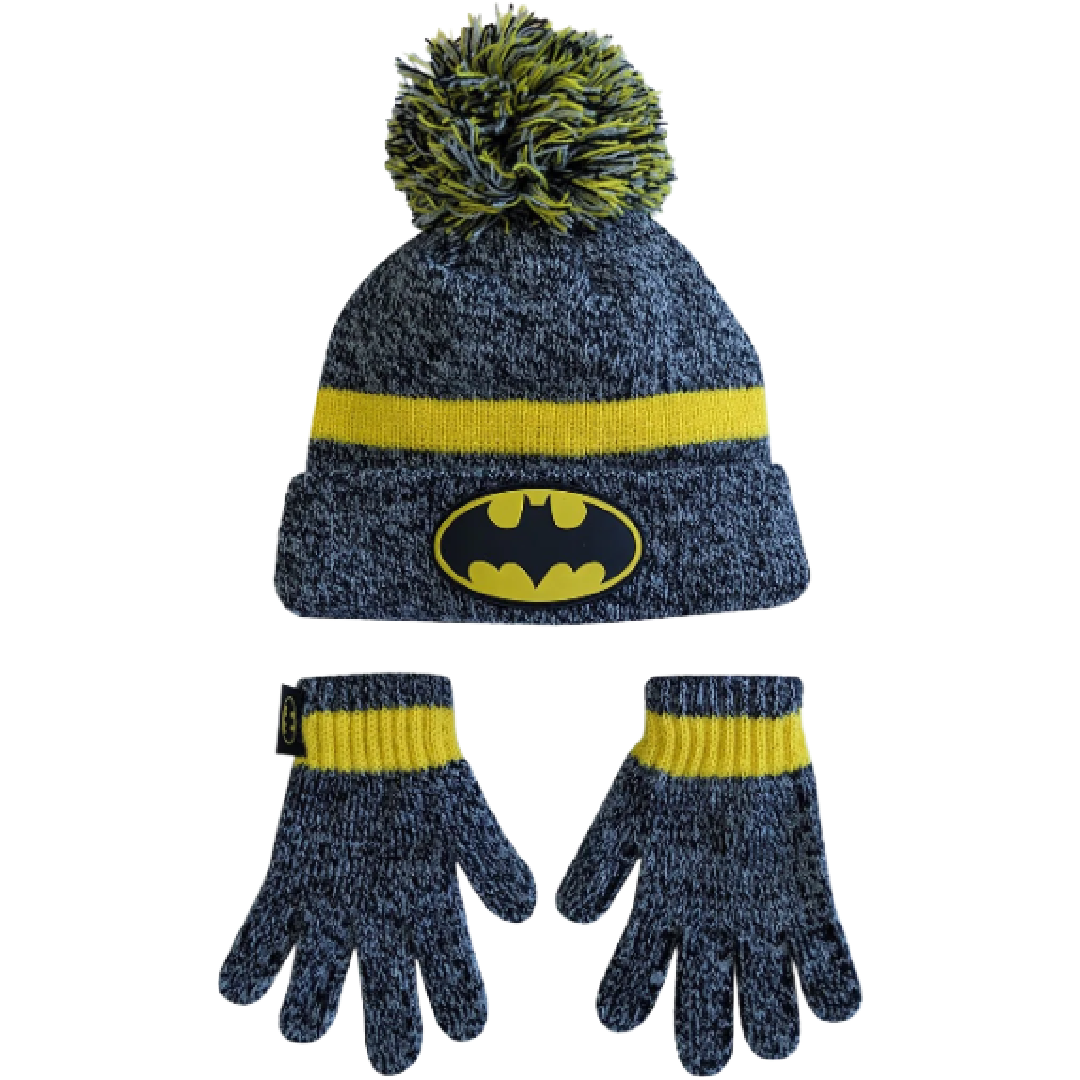 Batman | Beanie & Gloves Set | Little Gecko