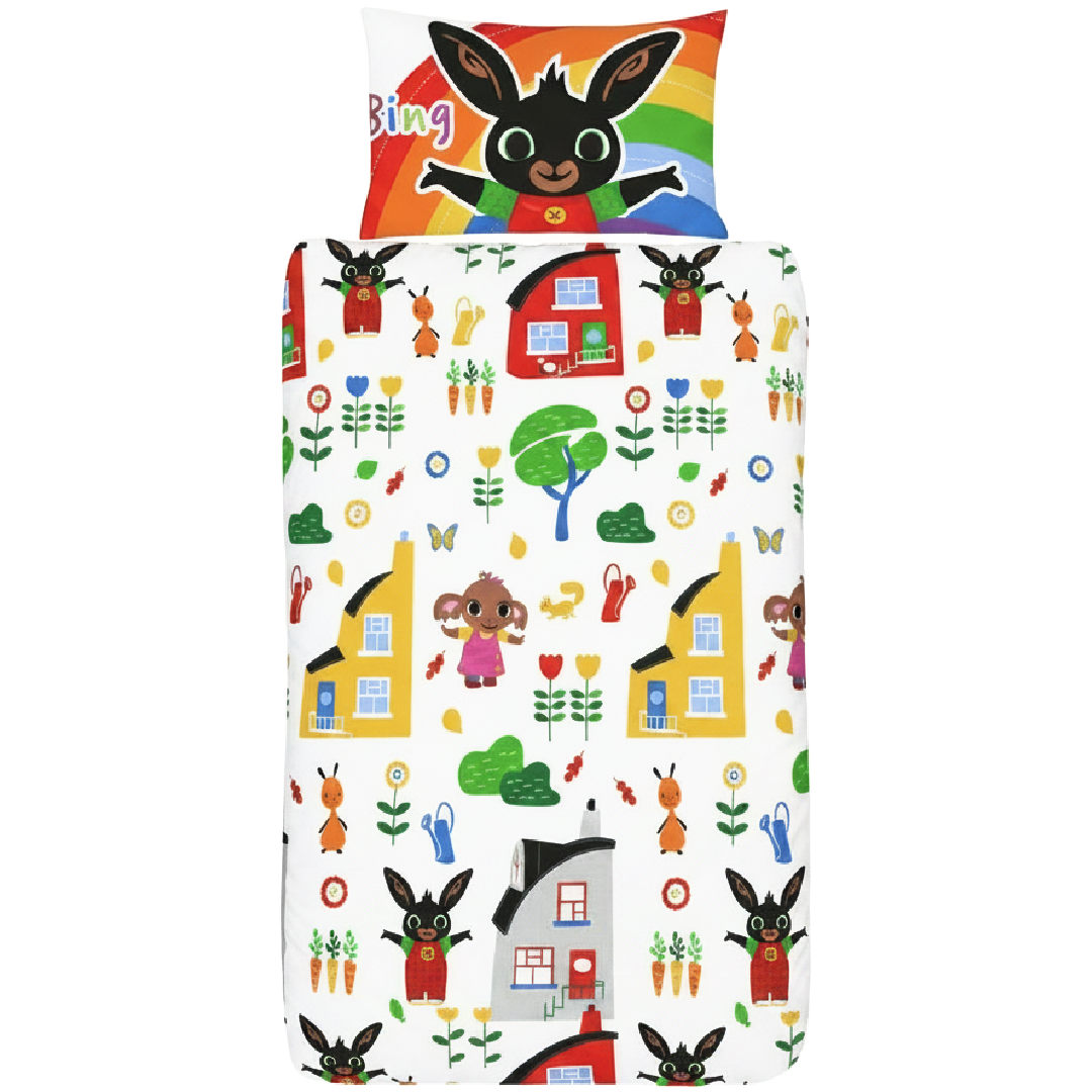 Bing Bunny | Toddler Junior Cot Bed Quilt Cover Set | Little Gecko