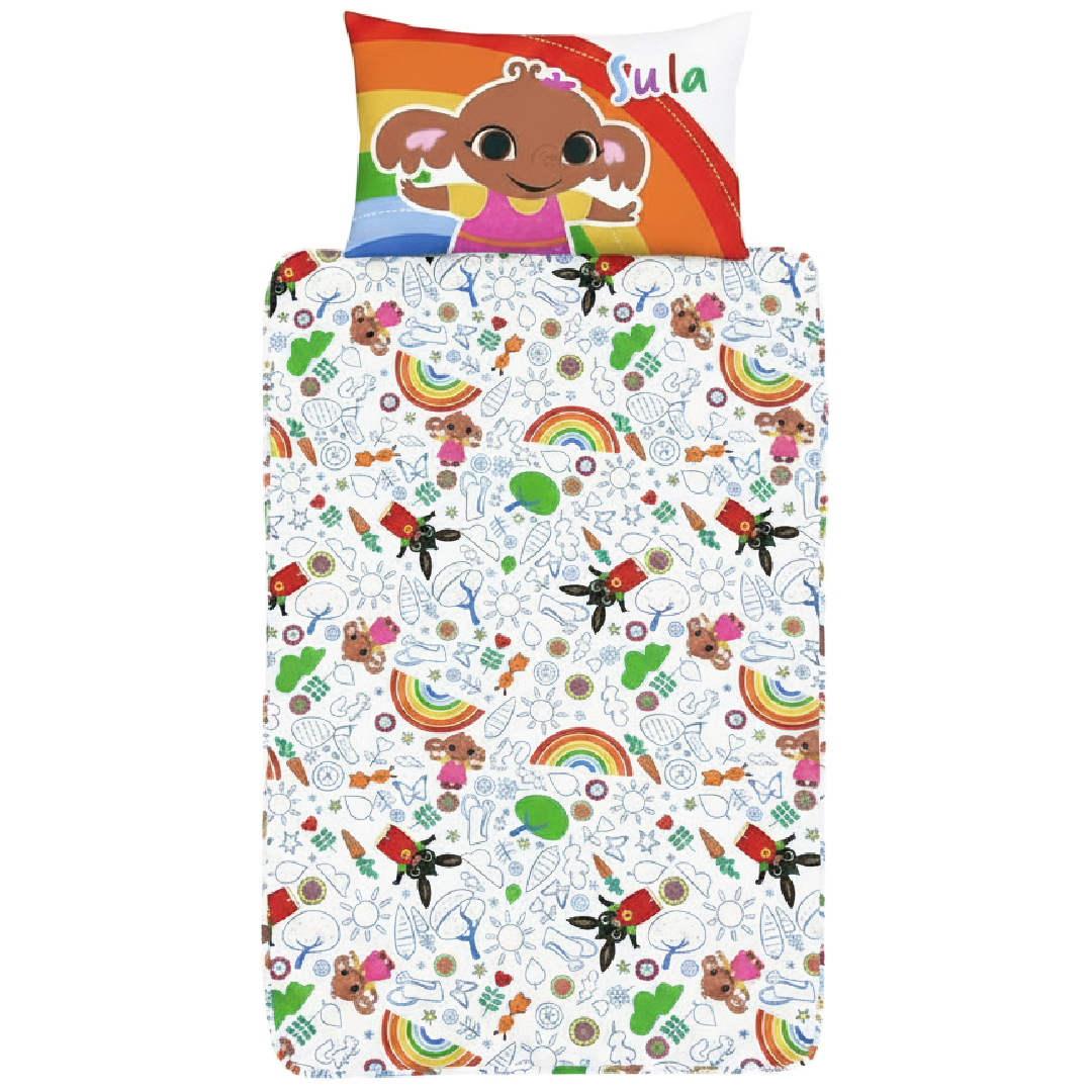 Bing Bunny | Toddler Junior Cot Bed Quilt Cover Set | Little Gecko
