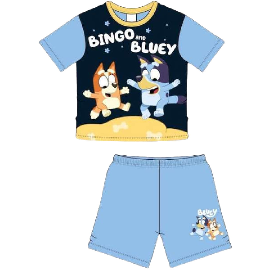 Bluey | Bluey & Bingo Shortie Pyjamas | Little Gecko