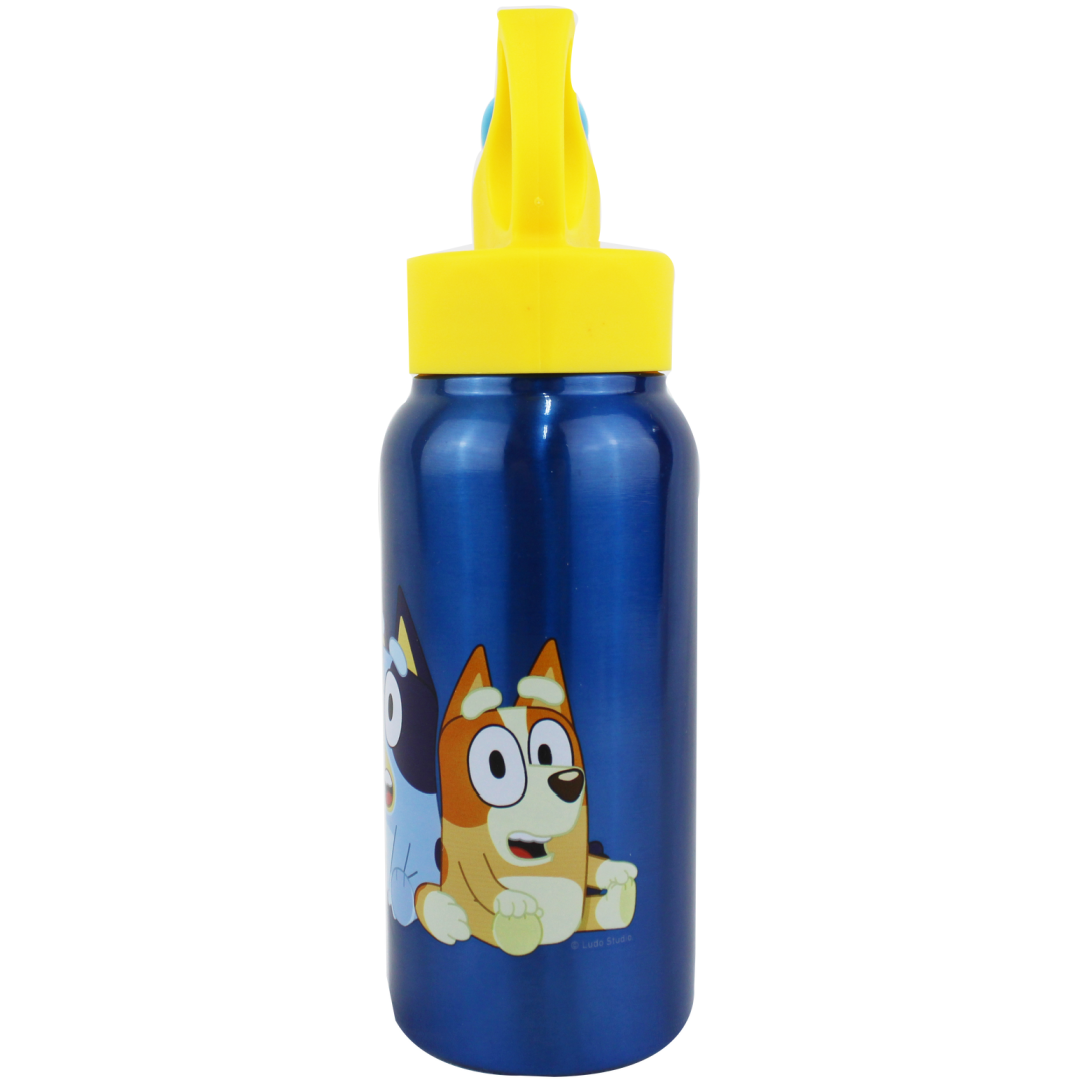 Bluey | Dark Blue Stainless Steel Drink Bottle | Little Gecko