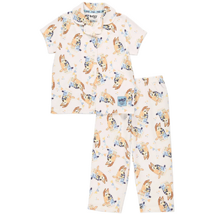 BLUEY Cream Button Up Pyjama Set