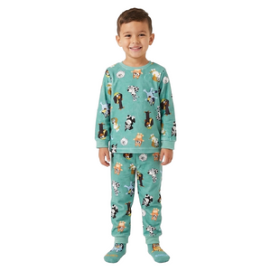 BLUEY Green Velour Pyjama & Sock Set