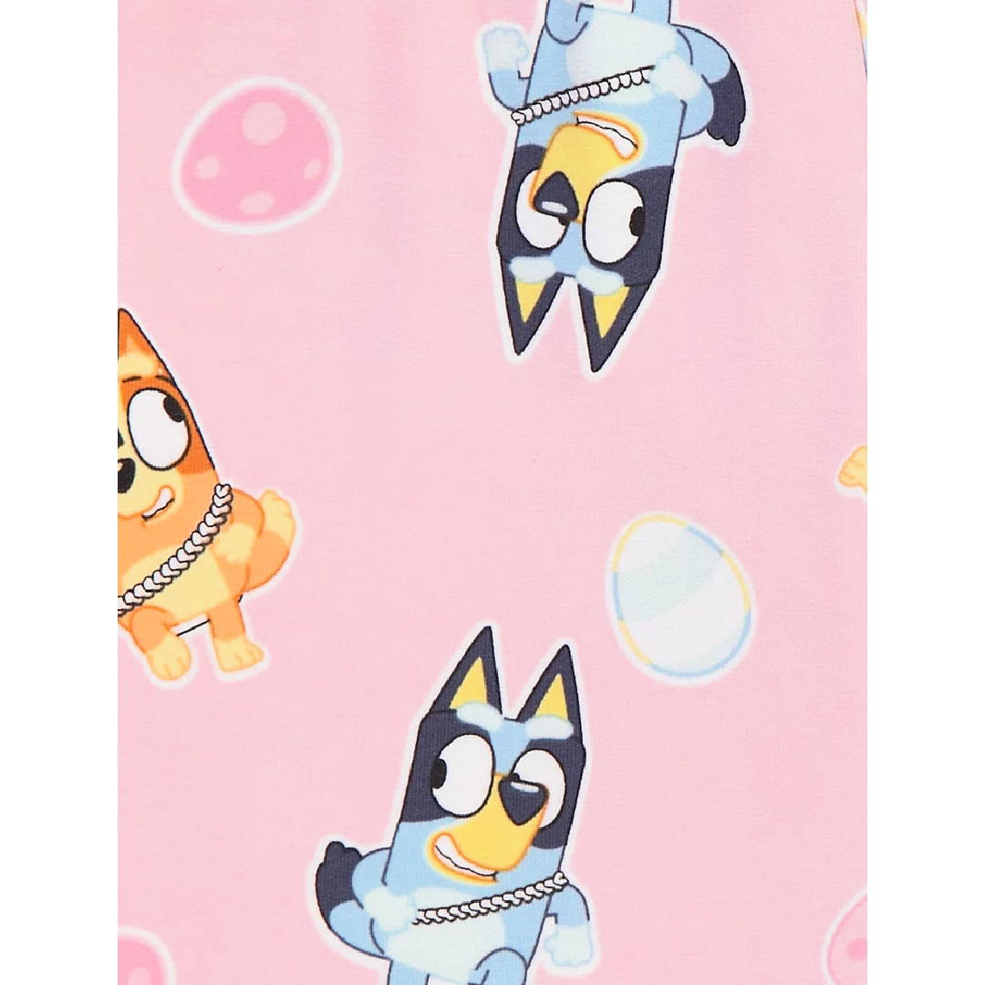 Bluey | Bluey & Bingo Pink Shortie Pyjamas | Little Gecko