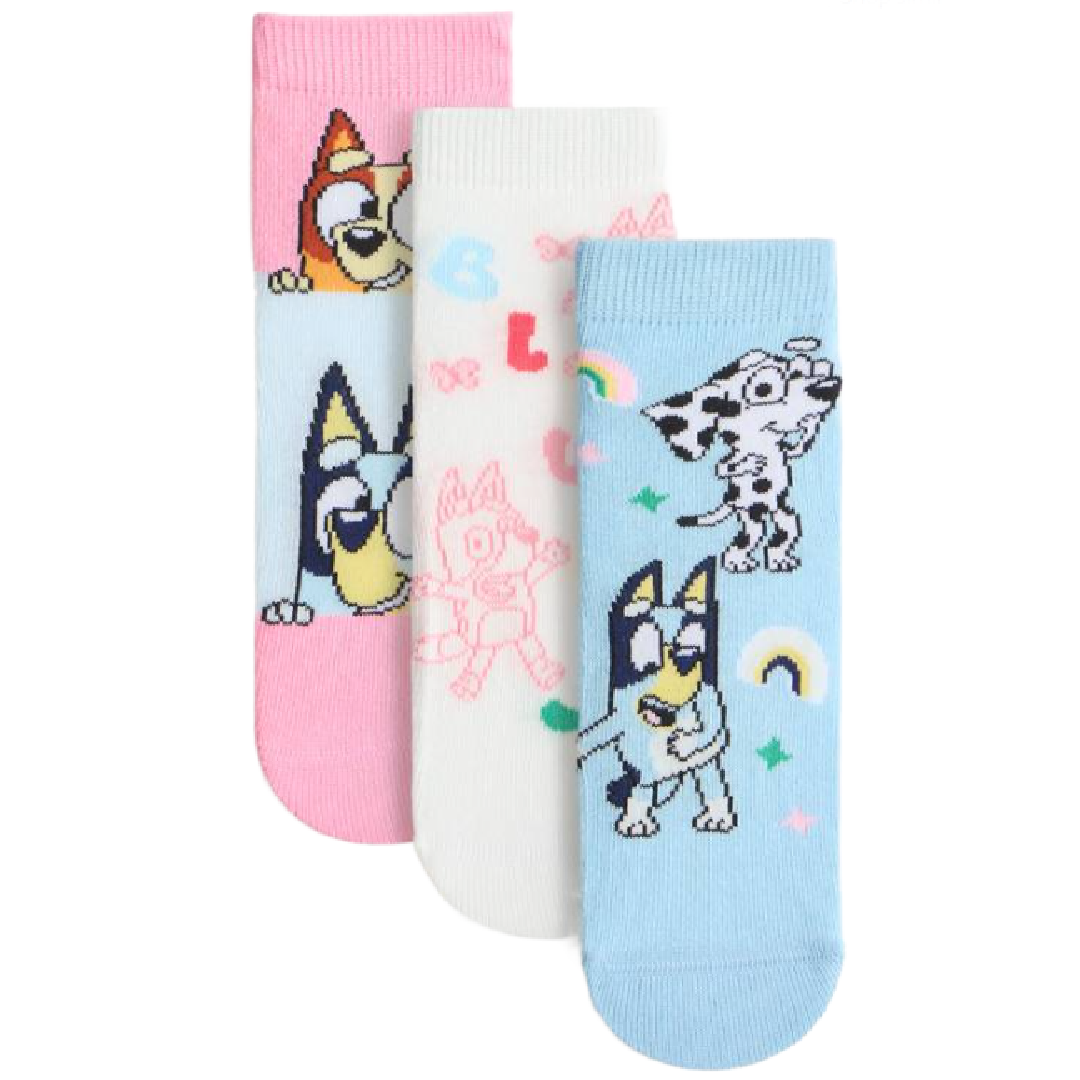 Bluey | 3pk Socks | Little Gecko