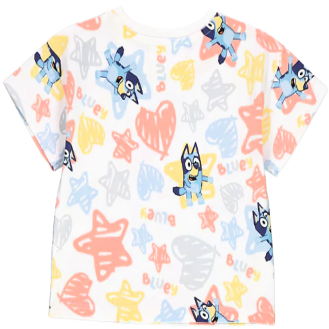 Bluey | T-Shirt & Denim Shorts Set | Little Gecko