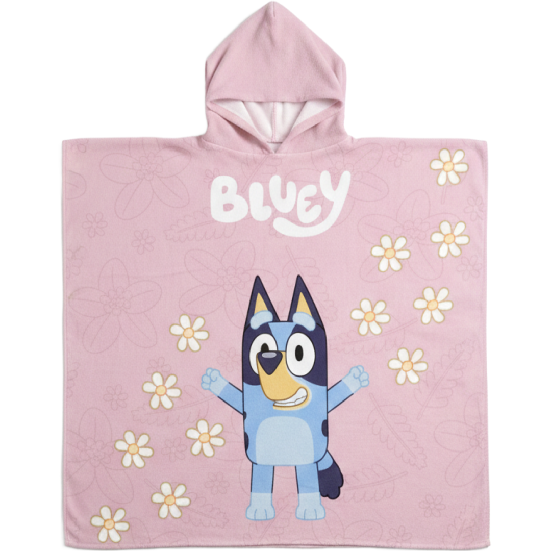 Bluey | Pink Hooded Towel | Little Gecko