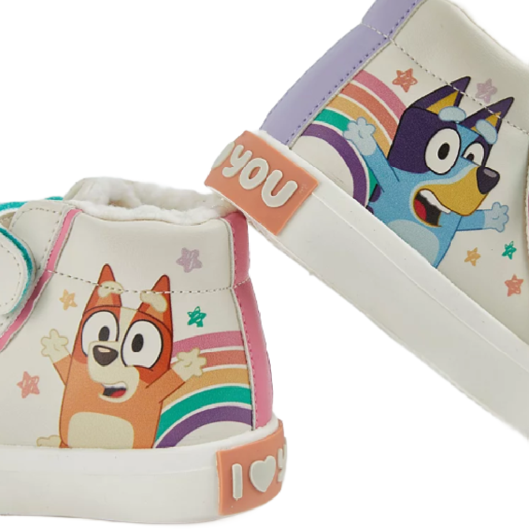 Bluey | Bluey & Bingo High Top Trainers | Little Gecko