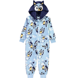 Bluey | Light Blue Fleece All-In-One | Little Gecko