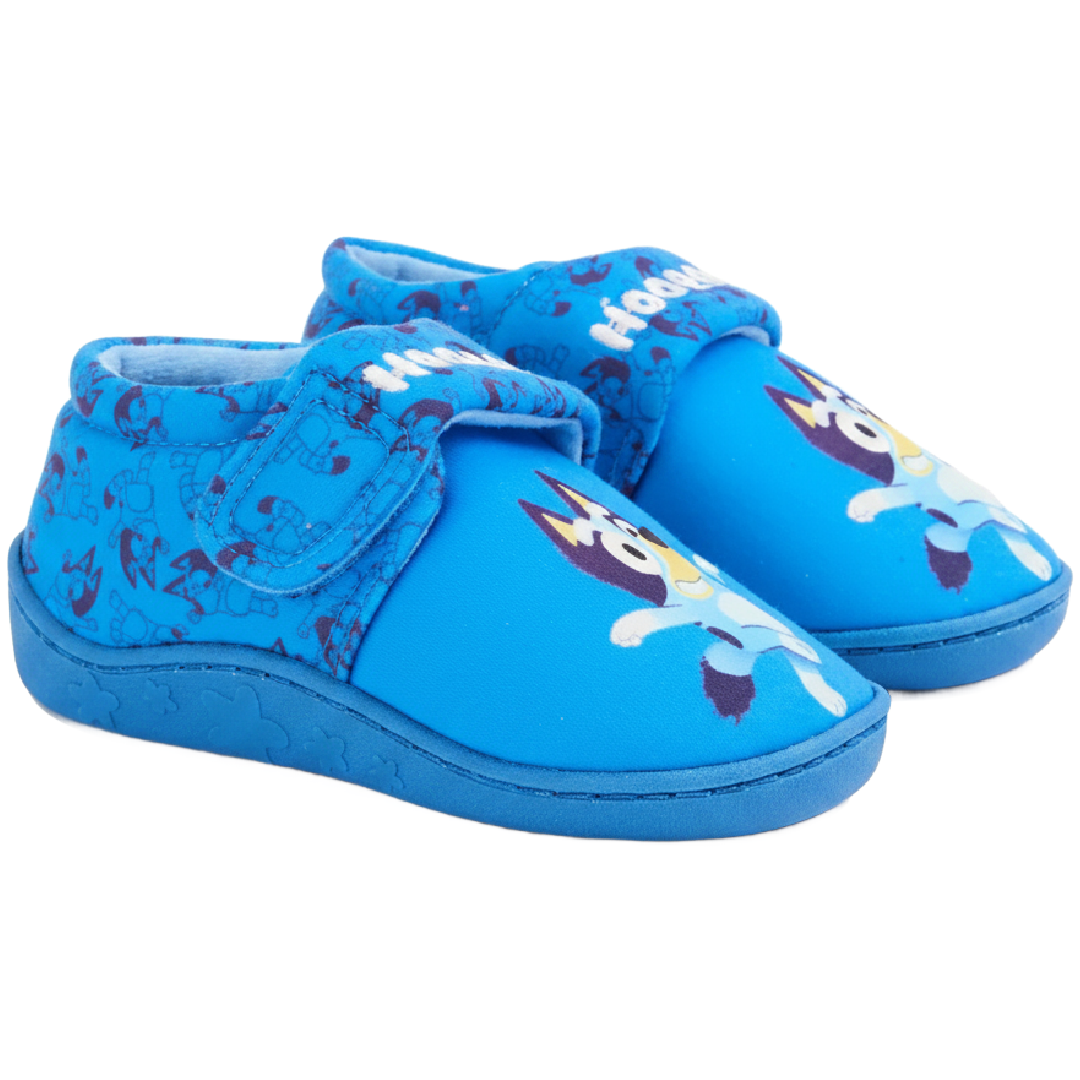 BLUEY Blue Slippers