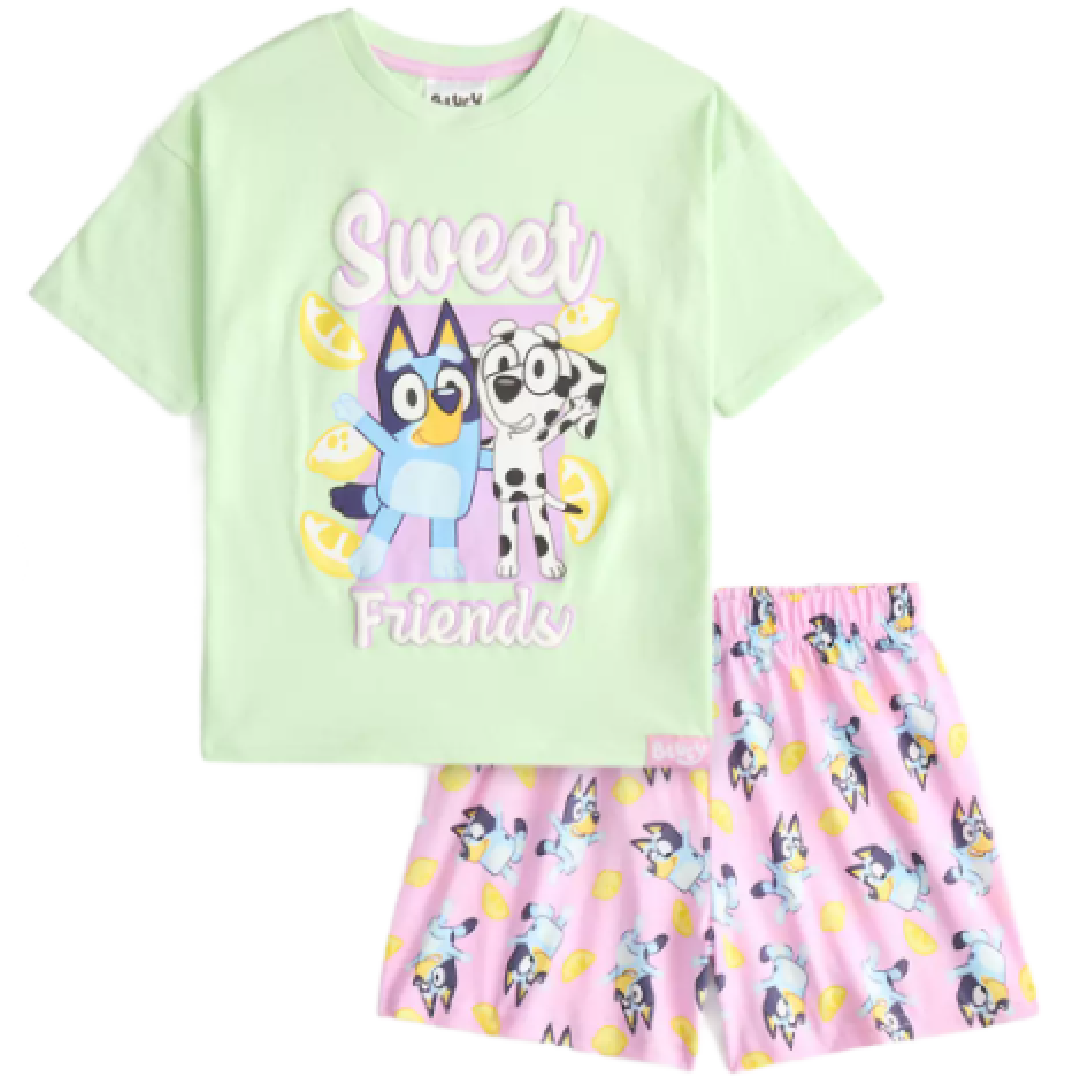 Bluey | Sweet Friends Shortie Pyjamas | Little Gecko