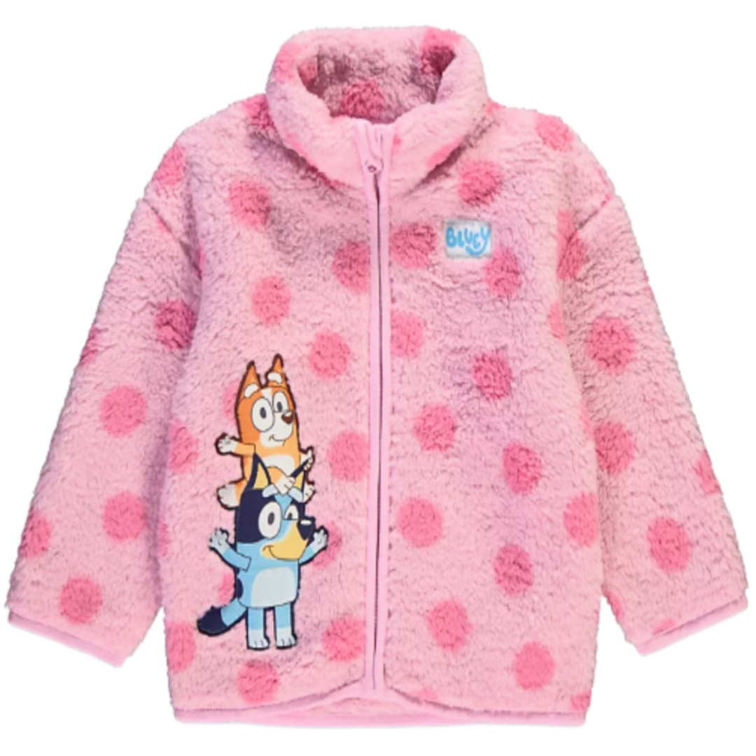 Bluey | Pink Zip Up Jacket | Little Gecko