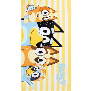 Bluey | Large Striped Towel | Little Gecko