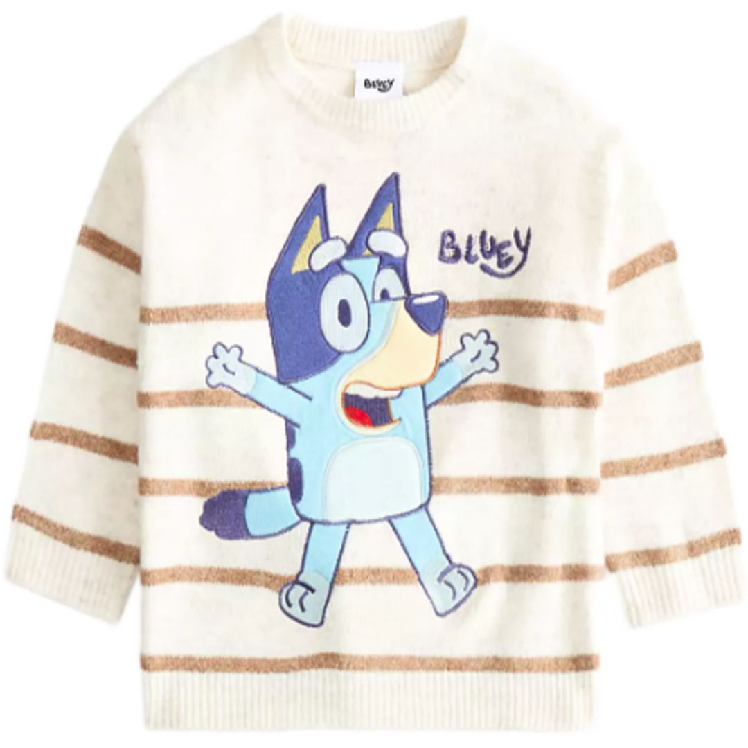 Bluey | Striped Knitted Jumper | Little Gecko