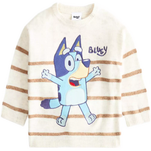 Bluey | Striped Knitted Jumper | Little Gecko