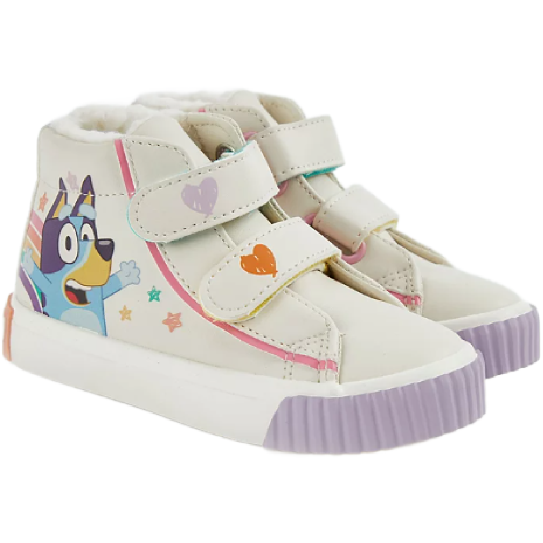 Bluey | Bluey & Bingo High Top Trainers | Little Gecko