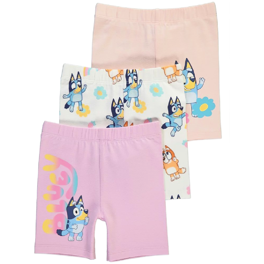 Bluey | 3pk Bike Shorts | Little Gecko