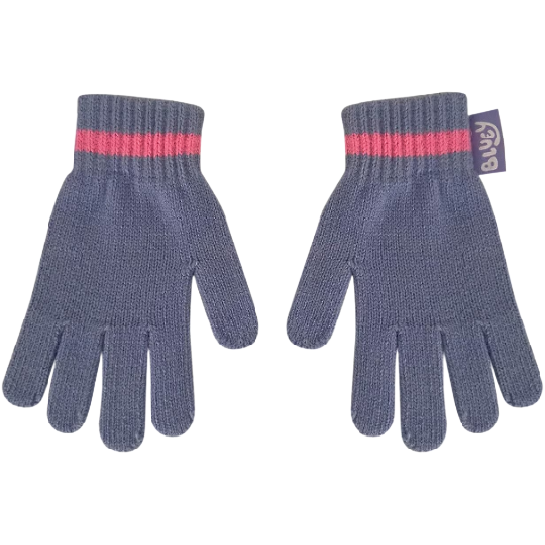 Bluey | Pink/Blue Beanie & Gloves Set | Little Gecko