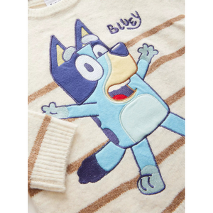 Bluey | Striped Knitted Jumper | Little Gecko