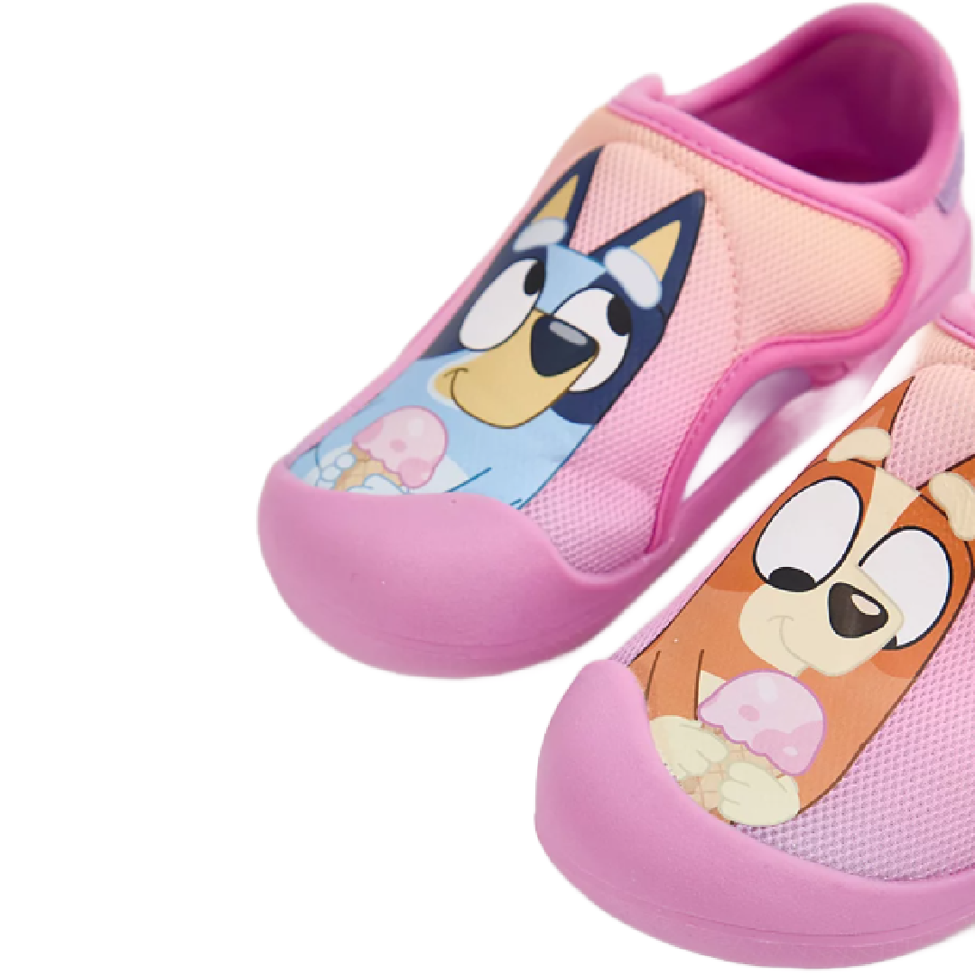 BLUEY Pink Aqua Shoes