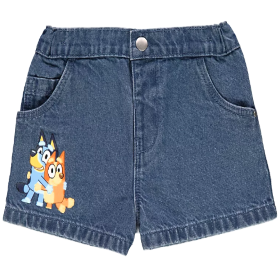 Bluey | T-Shirt & Denim Shorts Set | Little Gecko