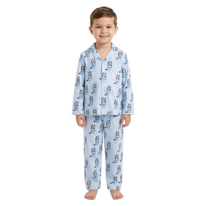 BLUEY Blue Button Up Pyjama Set