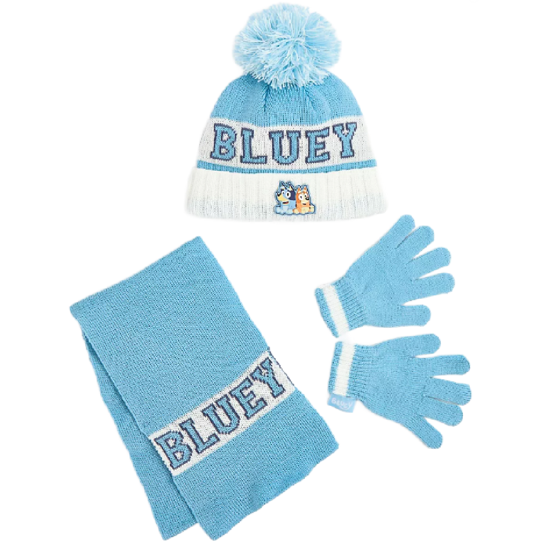 Bluey | Beanie, Scarf & Gloves Set | Little Gecko