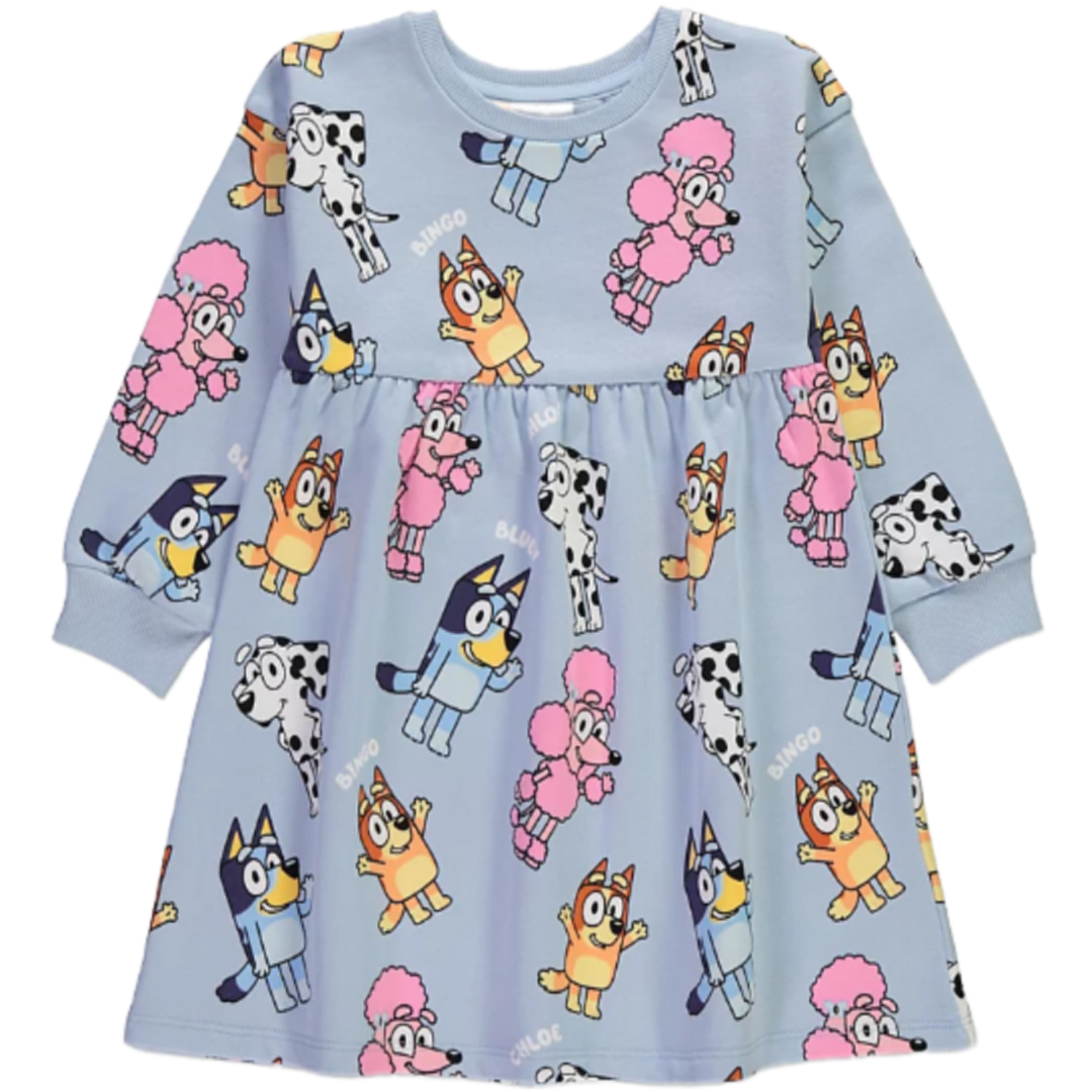 Bluey | All Over Print Sweater Dress | Little Gecko