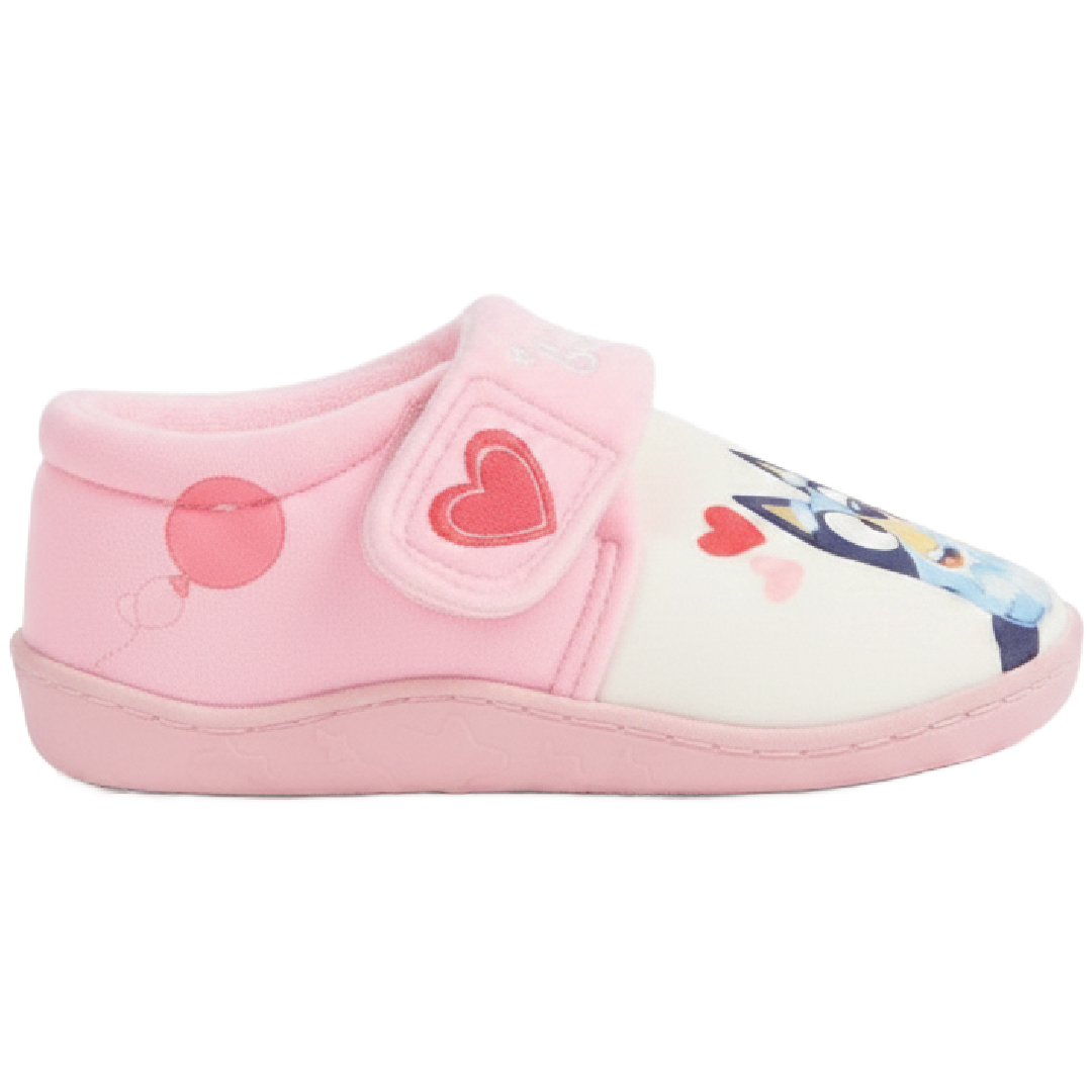 BLUEY Pink Heart Slippers