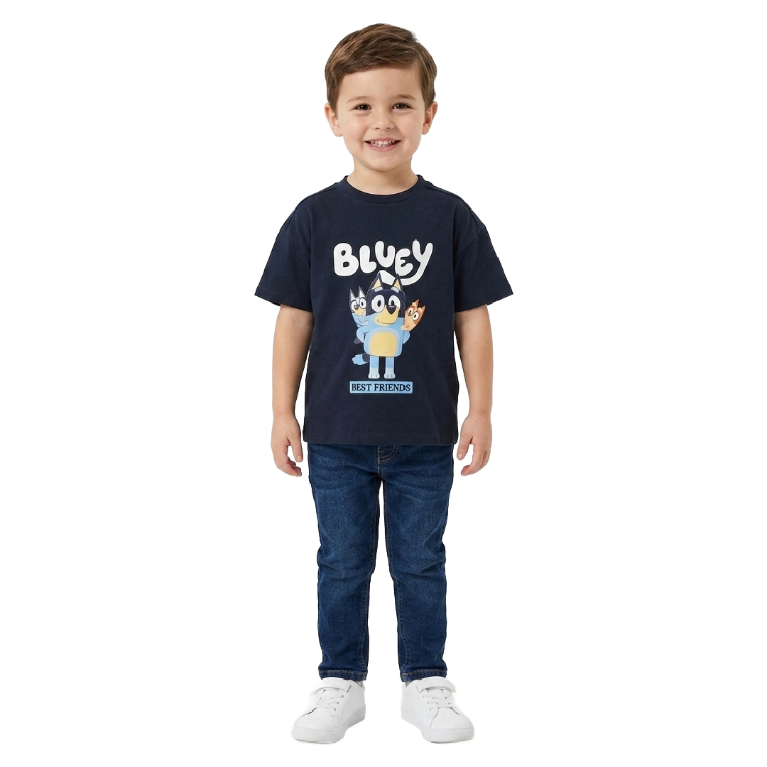 BLUEY Navy Best Friends T-Shirt