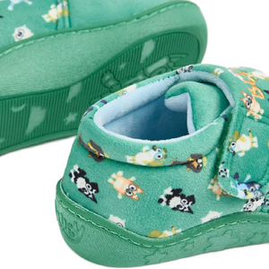 Bluey | Bluey & Bingo Green Slippers | Little Gecko