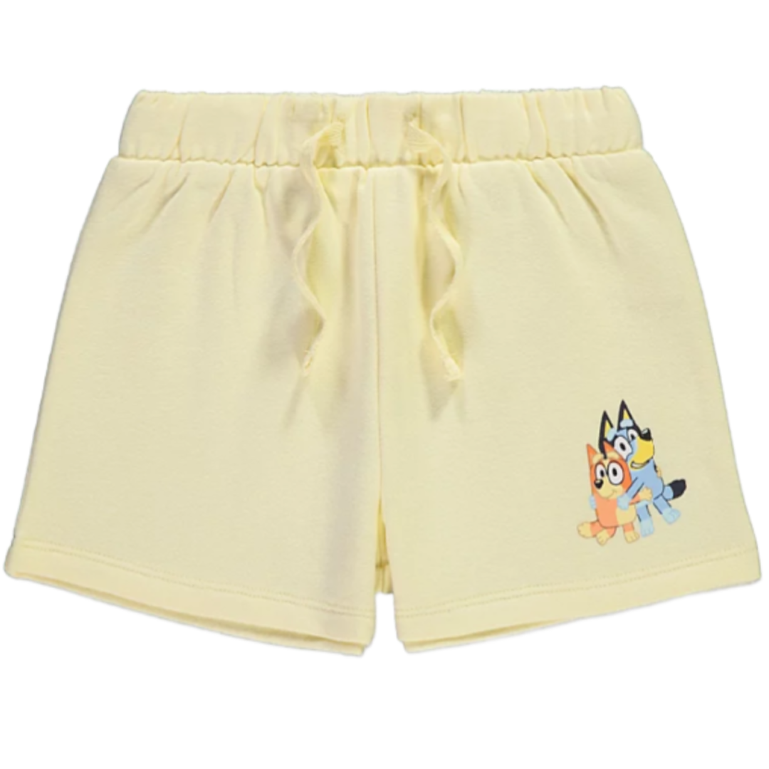 Bluey | Yellow Sweatshirt & Shorts Set | Little Gecko