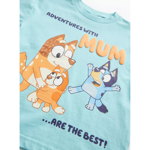 Bluey | Light Blue Mum T-Shirt | Little Gecko