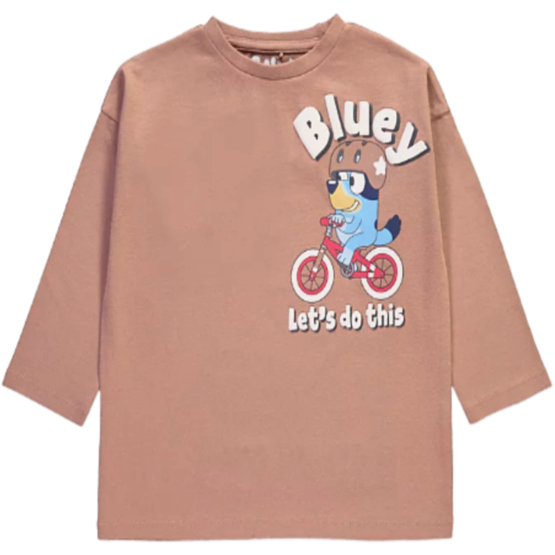 Bluey | Bicycle Long Sleeve T-Shirt | Little Gecko