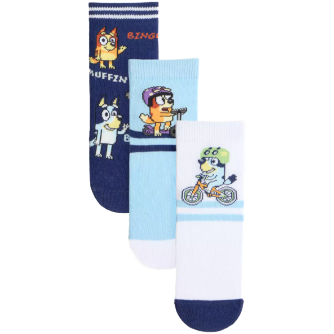 Bluey | 3pk Socks | Little Gecko