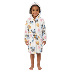 BLUEY White Fleece Dressing Gown