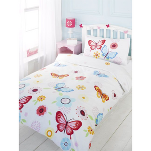 Butterflies | Single Bed Quilt Cover Set | Little Gecko