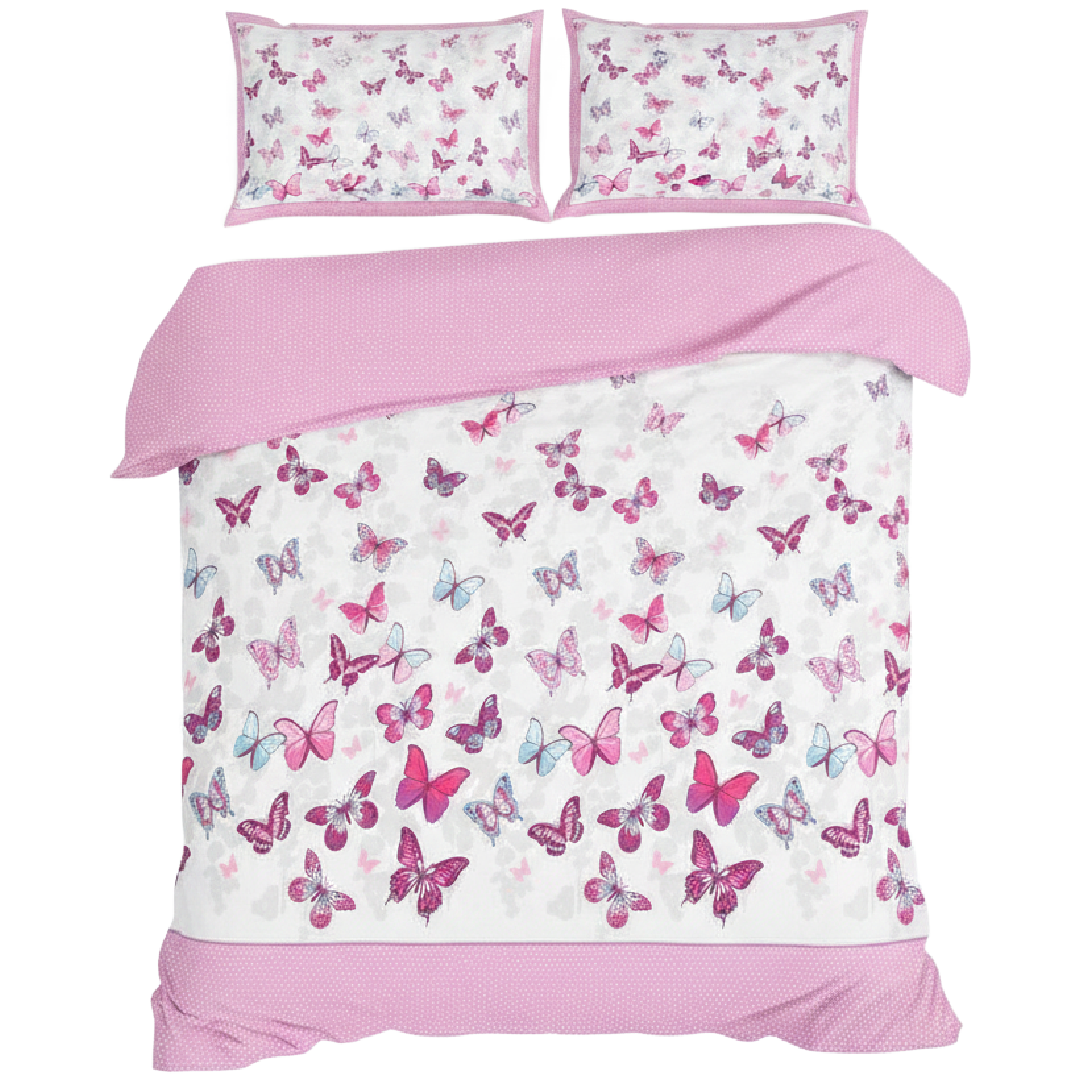 BUTTERFLY FLUTTER Double/Queen Bed Quilt Cover Set