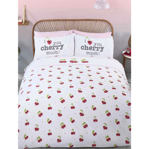 Cherry Much | Single Bed Quilt Cover Set | Little Gecko