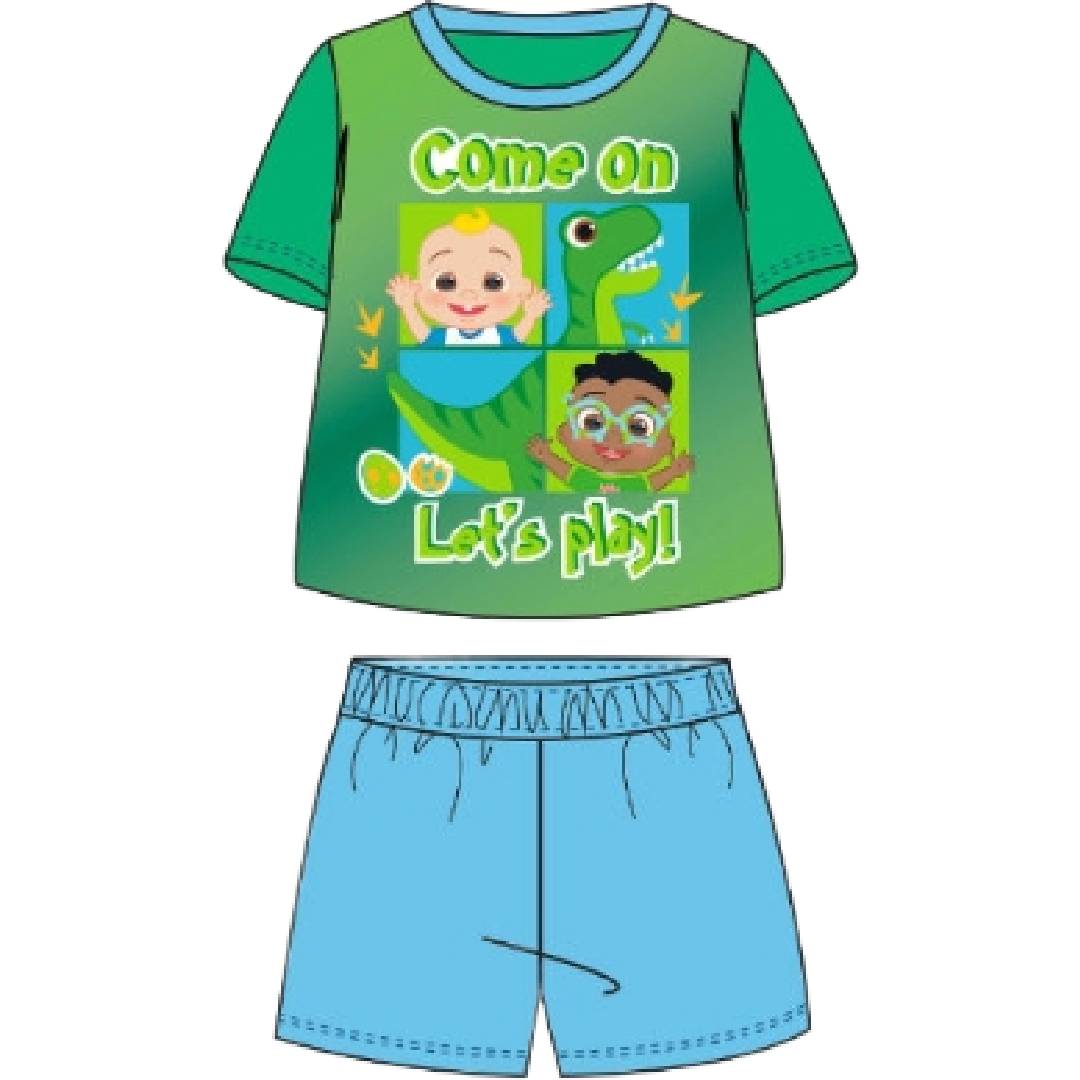 CoComelon | Green Let's Play Shortie Pyjamas | Little Gecko