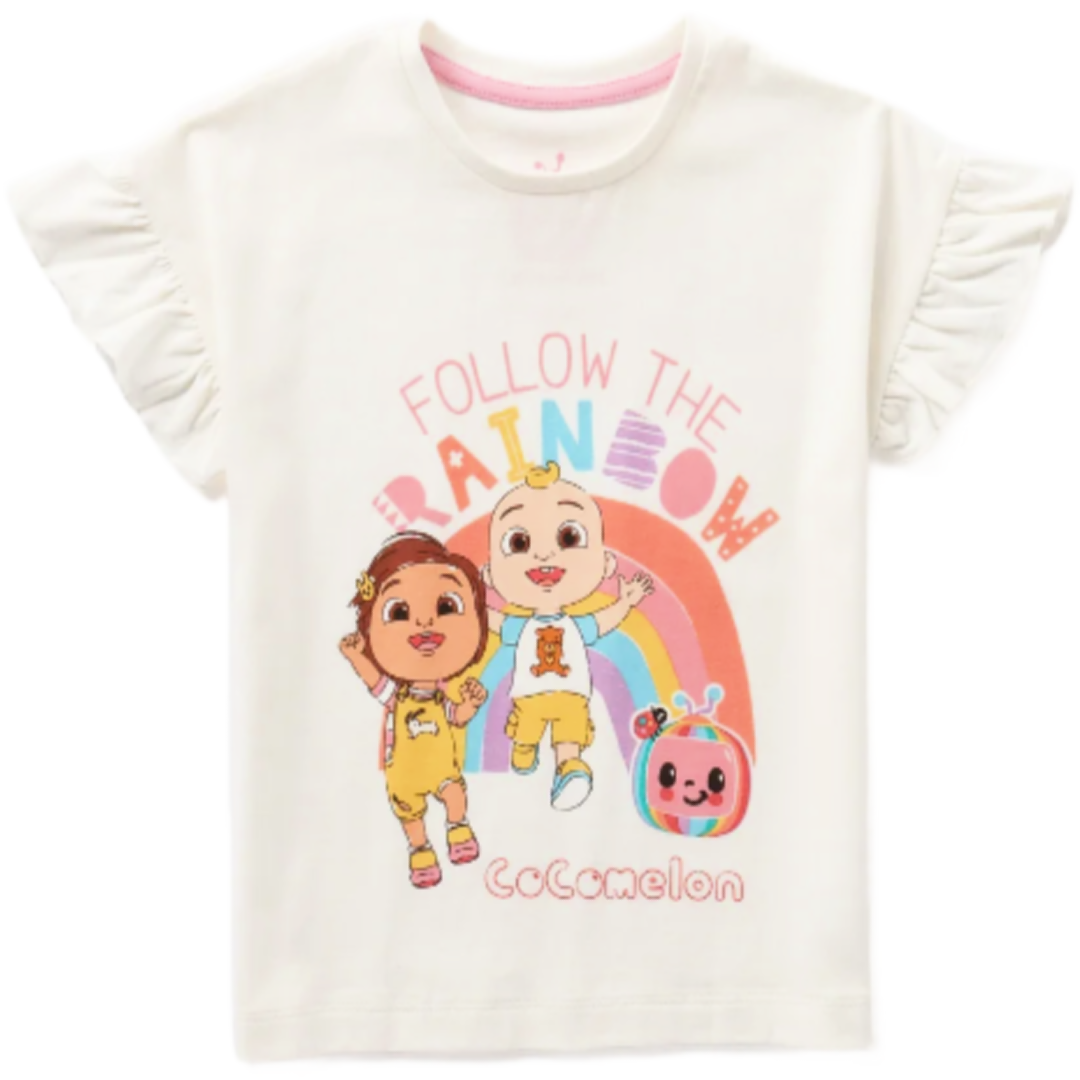 CoComelon | Cream T-Shirt | Little Gecko