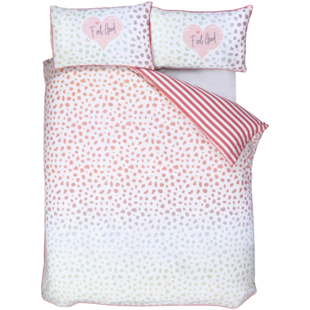 DALMATIAN Blush Single Bed Quilt Cover Set