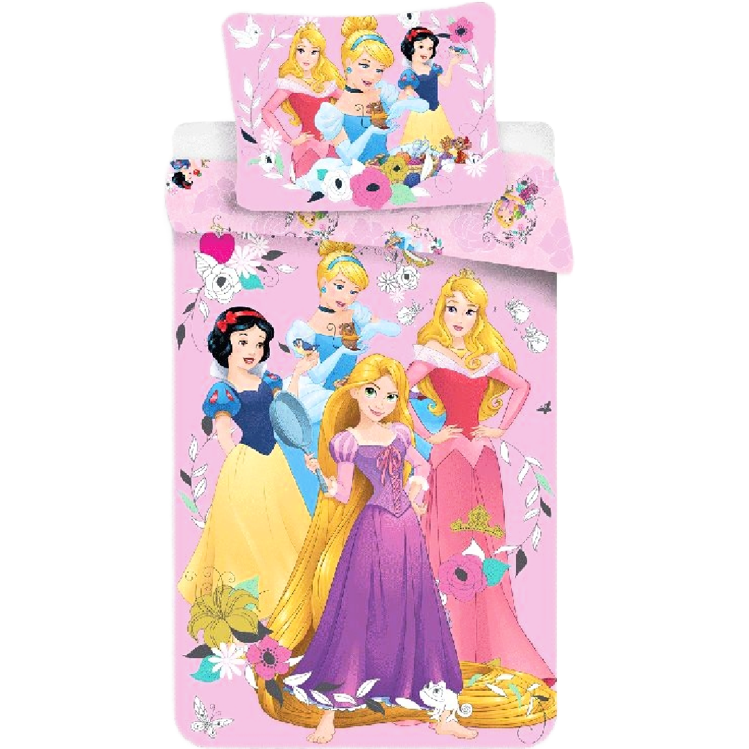 Disney Princess | Pink Single Bed Quilt Cover Set | Little Gecko
