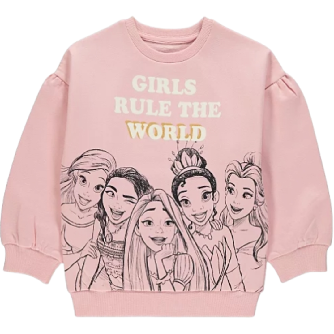 Disney Princess | Pink Sweatshirt | Little Gecko
