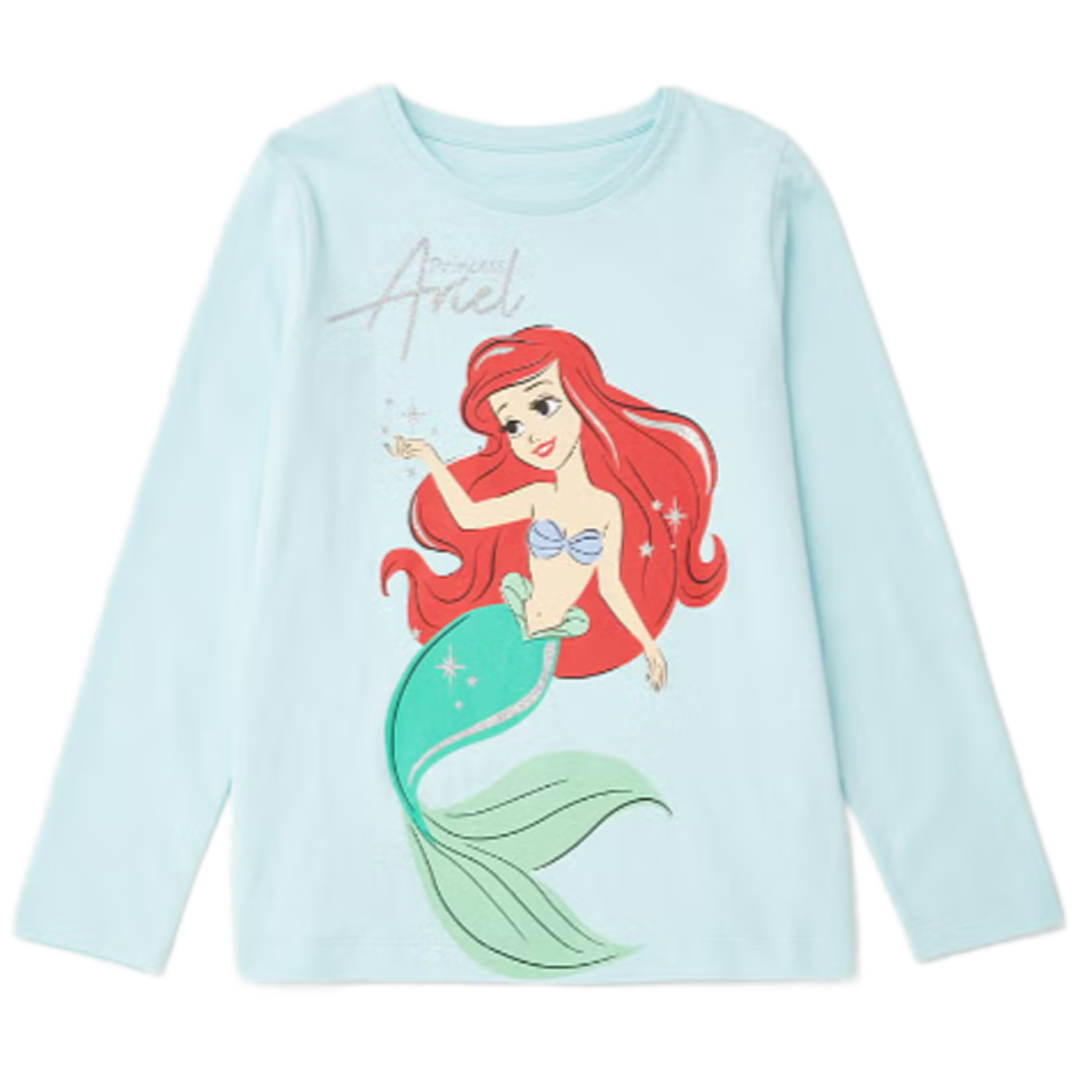 Disney Princess | Mint Ariel T-Shirt | Little Gecko