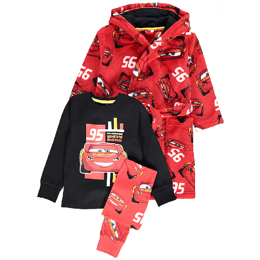 Disney Cars | Pyjamas & Dressing Gown Set | Little Gecko